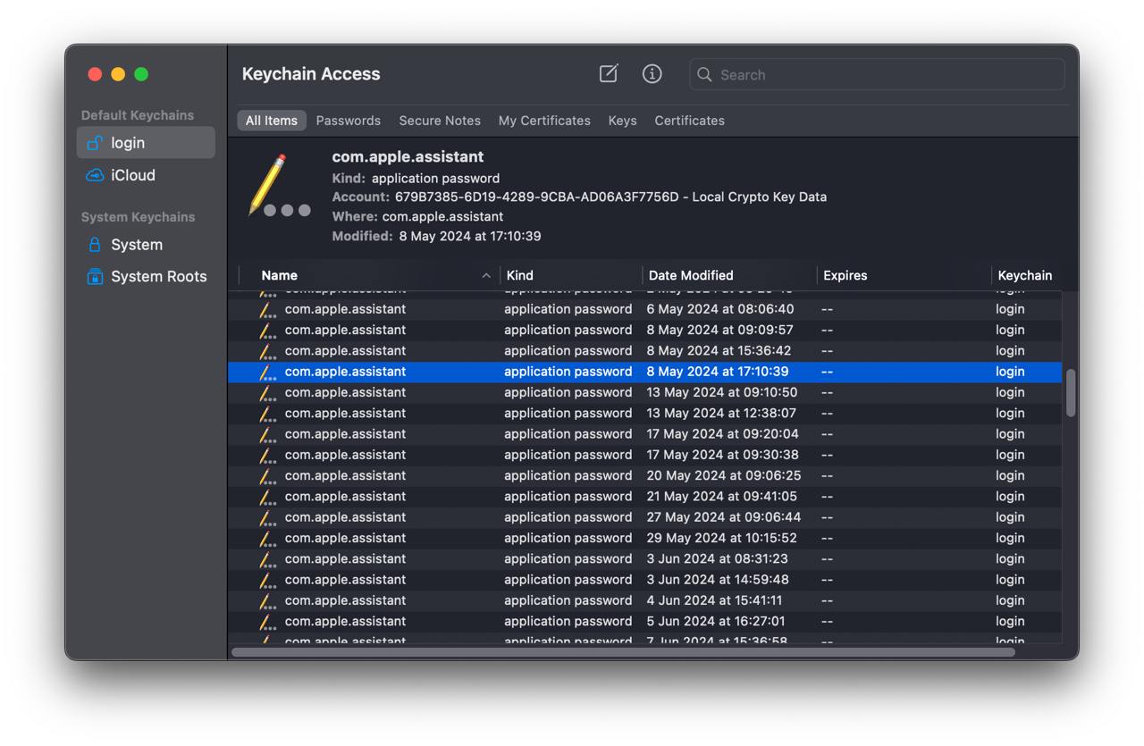 В MacOS Sonoma — Keychain Access.app теперь не открыть через Launchpad он перехал из Application в другое место, но если вам надо сертификаты обновить.. | Сетка — социальная сеть от hh.ru