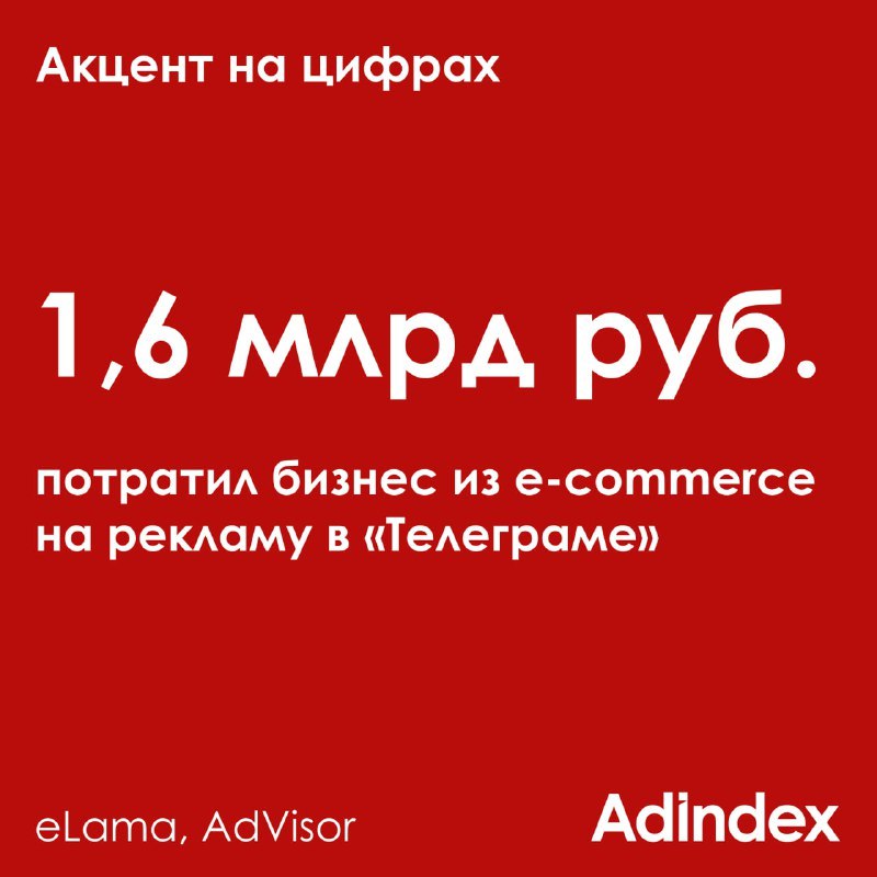 ⚡️ Бизнес из e-commerce потратил на рекламу в «Телеграме» более 1,5 млрд рублей
🟣 Больше всего компании потратили на рекламу в категории «Техника и электроника» — 459 млн руб | Сетка — социальная сеть от hh.ru