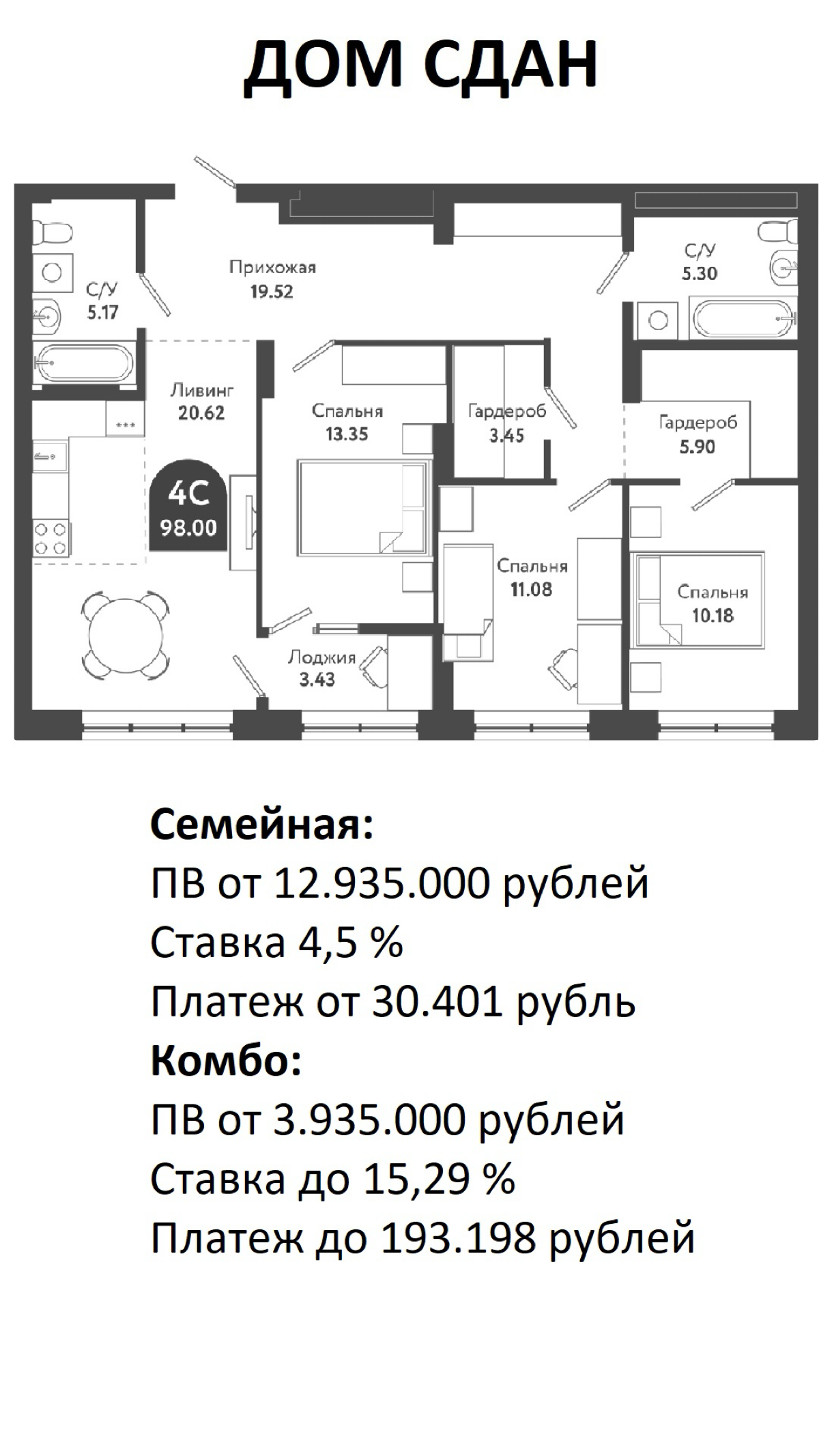 Квартиры дорогие, вопросов нет. Но дом сдан, дом красивый, кирпич-монолит. Можно зашить ремонт | Сетка — социальная сеть от hh.ru