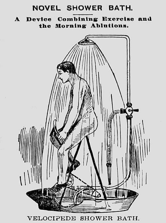«Велосипедный душ»😄(1897 год) | Сетка — социальная сеть от hh.ru