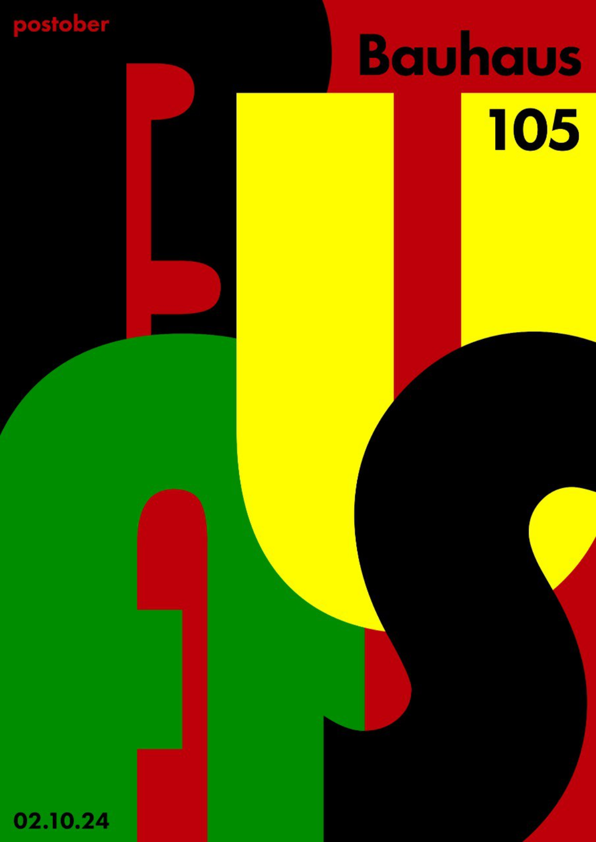 День второй.
Плакат Bauhaus 105.
Простые, крупные формы и насыщенные цвета — моя ассоциация с Баухаус. Телефон сделал эти цвета даже слишком насыщенными. Монитор ноутбука у меня сильно врёт.
#postober | Сетка — социальная сеть от hh.ru