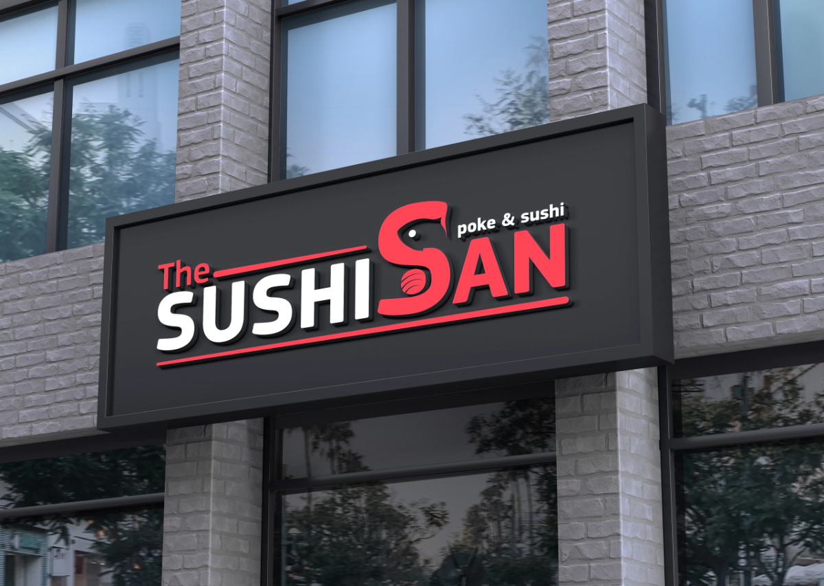 Альтернативный вариант:
Это лого для ресторана The Sushi San представляет современный и стильный дизайн | Сетка — социальная сеть от hh.ru