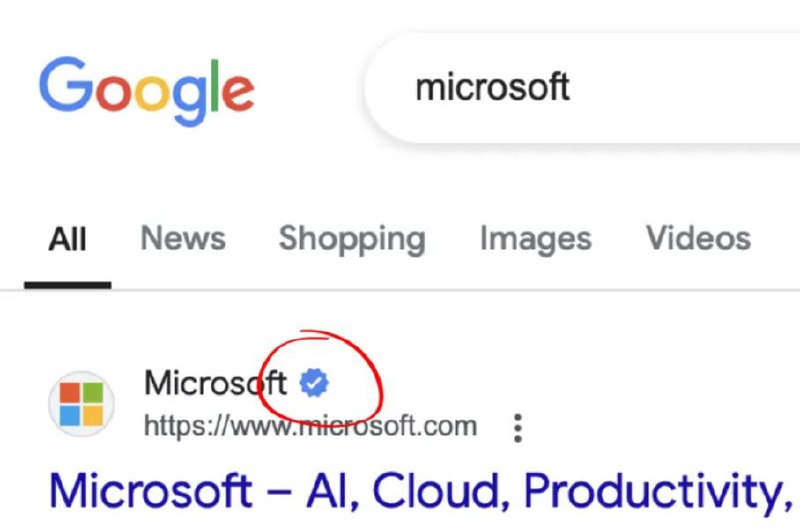 💵 Google запустил тестирование отображения галочки возле официальных сайтов в результатах
– Функция должна помочь пользователям избежать перехода по поддельным или мошенническим ссылкам на веб-сайты | Сетка — социальная сеть от hh.ru