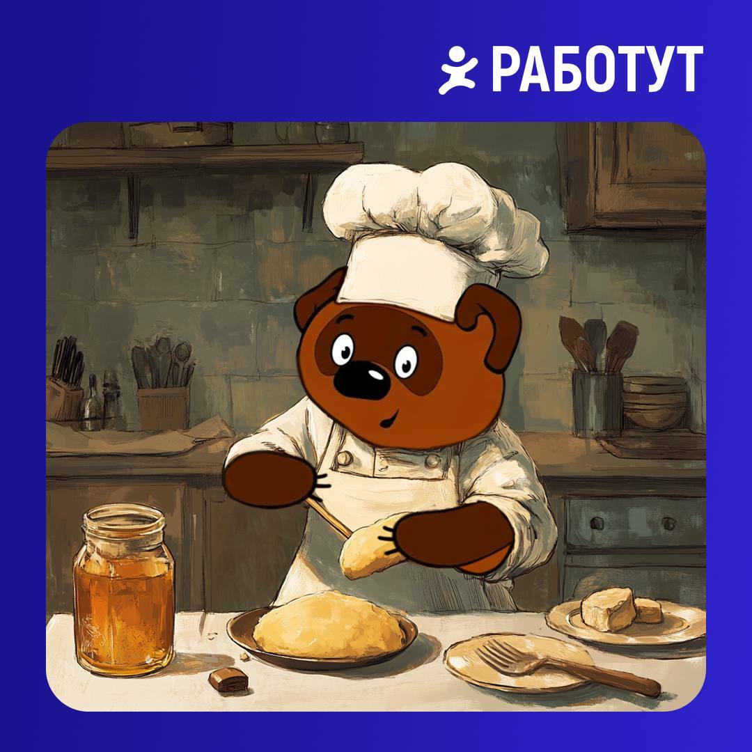 А что если бы герои советских мультфильмов пошли на работу? 🤪
Мы уверены, что Чебурашка отлично смотрится в роли кассира, Винни Пух превосходно готовит, а Волк из «Ну, погоди!» будет рад работать на с... | Сетка — социальная сеть от hh.ru