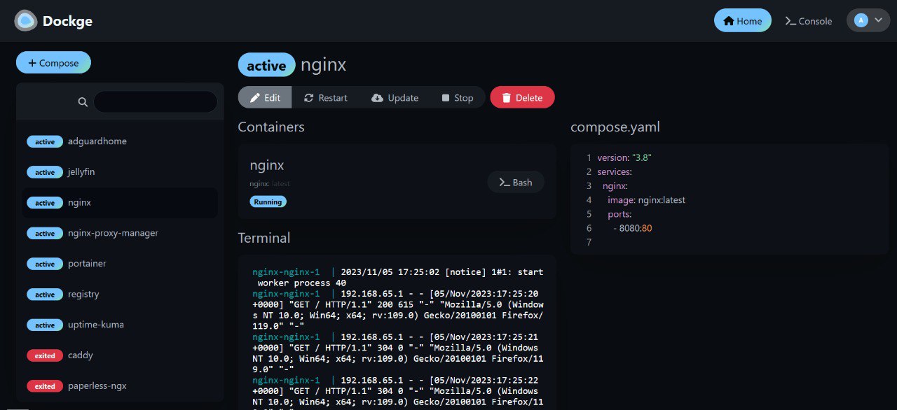 Dockge - A fancy, easy-to-use and reactive self-hosted docker compose.yaml stack-oriented manager.
https://github.com/louislam/dockge | Сетка — социальная сеть от hh.ru