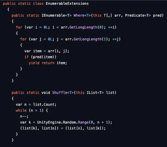 GetExtensionsInfo()
Расширения методов (Extensions) — это мощный инструмент, который позволяет разработчику значительно упростить код и сделать его более чистым и удобочитаемым | Сетка — социальная сеть от hh.ru