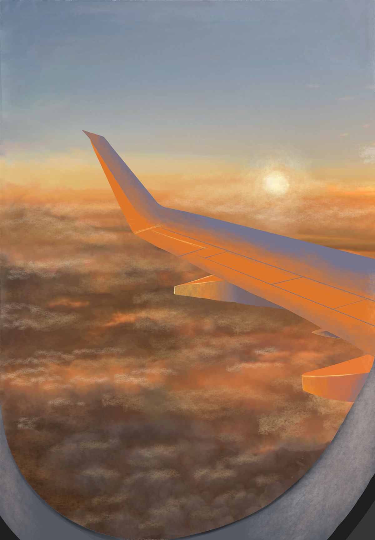 ✈️✨ Здравствуйте, друзья! Сегодня хочу поделиться с вами одной из моих новых иллюстраций, которая запечатлела момент полета и отпускных приключений!
Представьте, как вы сидите у иллюминатора, а за окн... | Сетка — социальная сеть от hh.ru