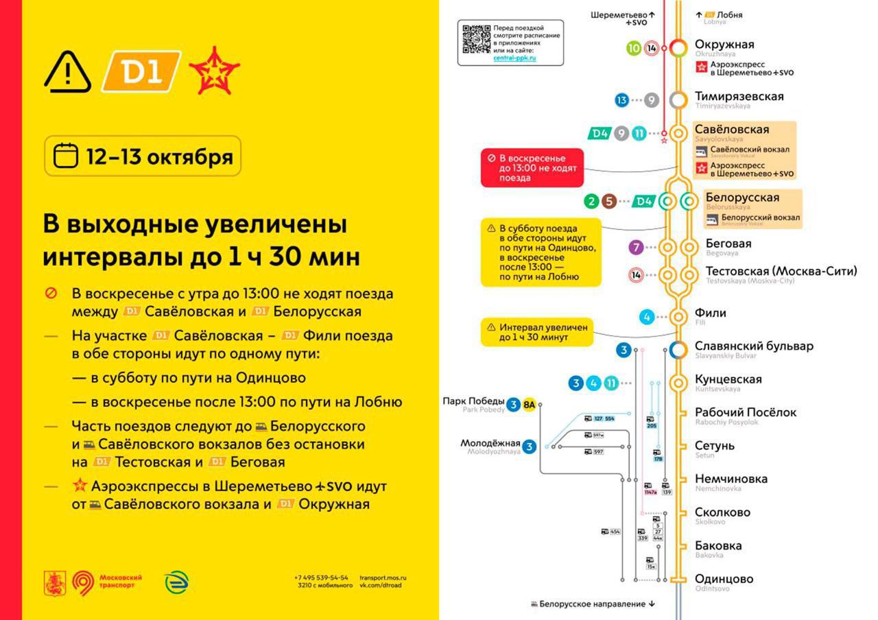 🚆Движение поездов на МЦД-1 и МЦД-4 изменится в эти выходные
Ограничения связаны с работами по модернизации инфраструктуры на Белорусской и с ремонтом пути на Калужском направлении МЦД-4
📲Подпишитесь н... | Сетка — социальная сеть от hh.ru