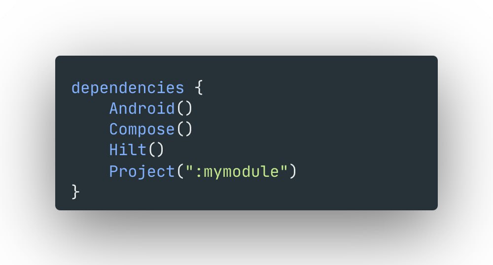 Разработчик предложил подход(5м) как в Gradle можно заменить множество зависимостей на такой удобный вариант переиспользования
#gradle | Сетка — социальная сеть от hh.ru
