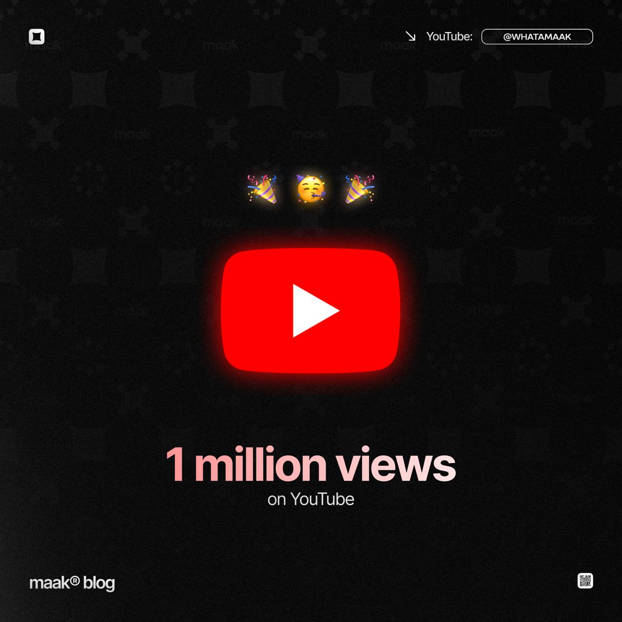 📹 1 000 000 просмотров в YouTube!
Сегодня отмечаем очередную ачивку. Наш YouTube канал с битами сегодня преодолел отметку в миллион просмотров | Сетка — социальная сеть от hh.ru