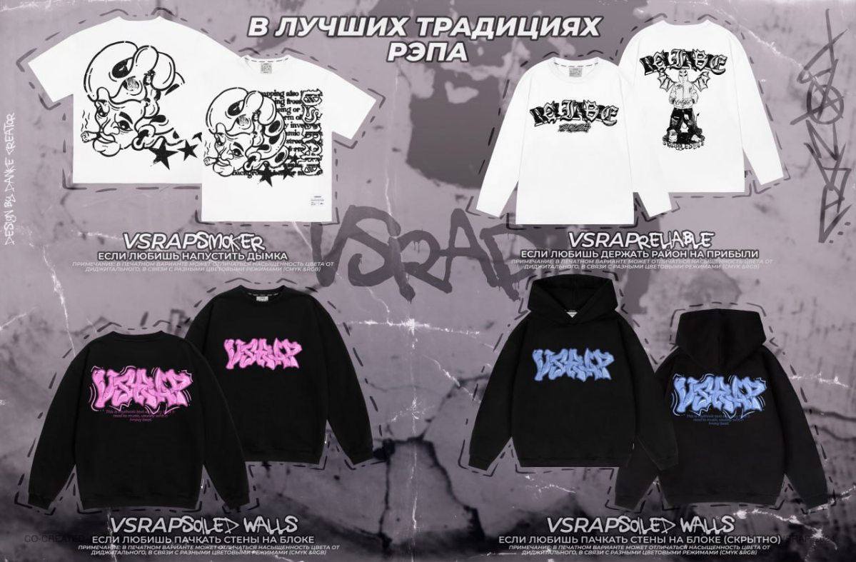 🖤Дизайнерские принты для коллекции одежды бренда VSRAP    
     
🏴Если вам нужны стильные принты для вашего бренда одежды или мерча, можете обращаться смело ко мне!      
®️Более 40 выполненных заказо... | Сетка — социальная сеть от hh.ru