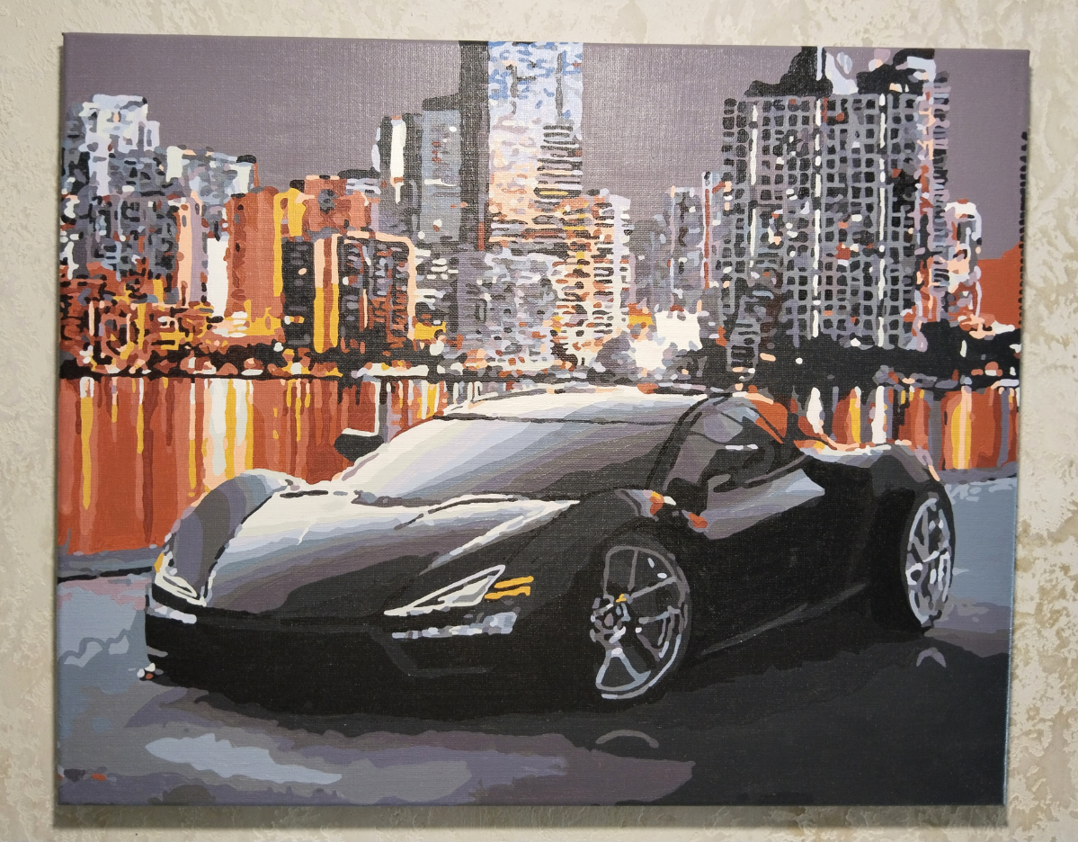 Картина Ещё одна, 50*40 см.
Ещё одна машинка, но на двоих.
Для любителей видов ночного города. Остановка перед движением.
И снова.
Тёмная сторона материи выделяет свет | Сетка — социальная сеть от hh.ru