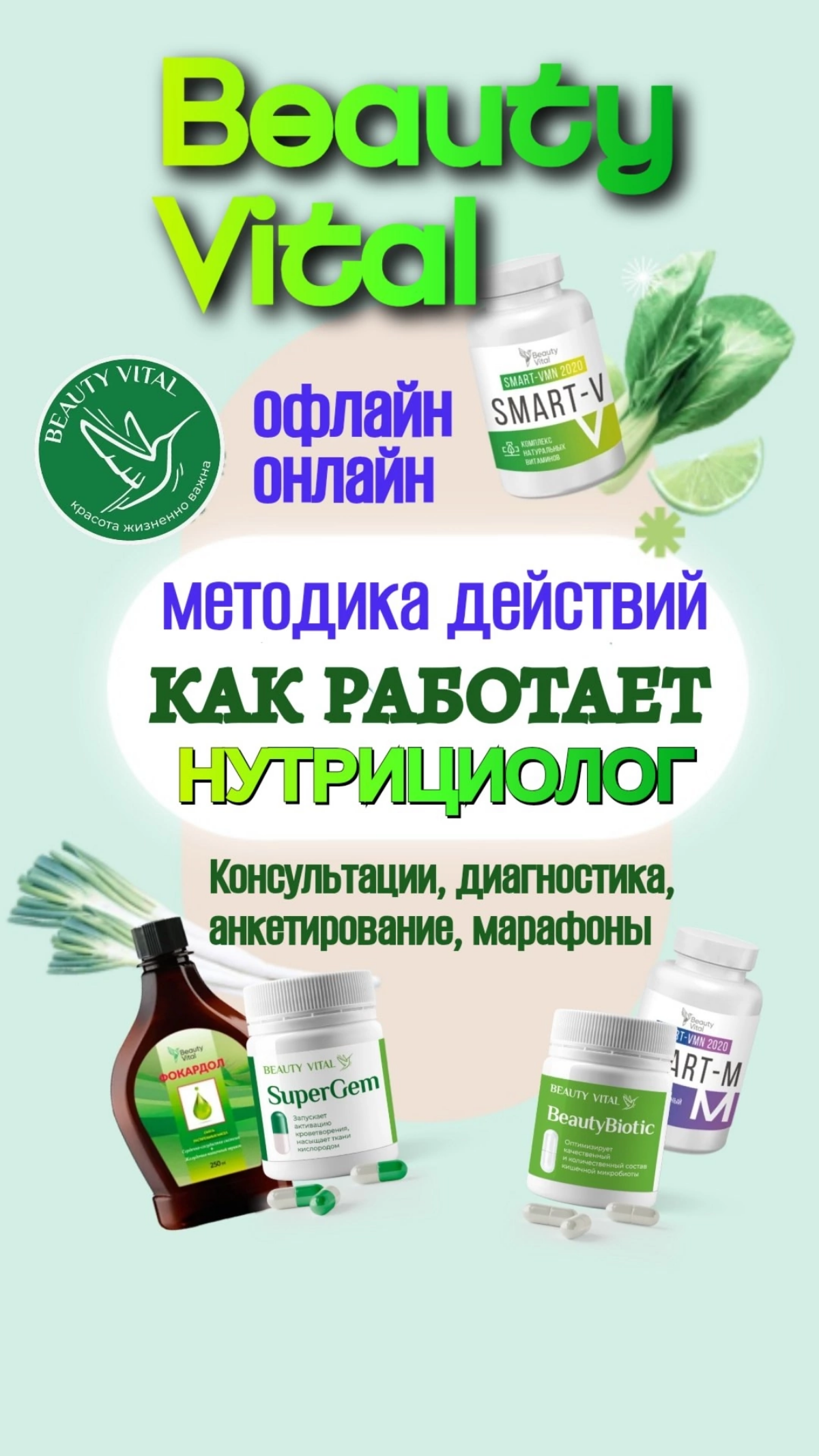Как работает НУТРИЦИОЛОГ в BEAUTY VITAL.
В деятельности нутрициолога с клиентом можно разделить на следующие важные этапы:
Проведение беседы | Сетка — социальная сеть от hh.ru