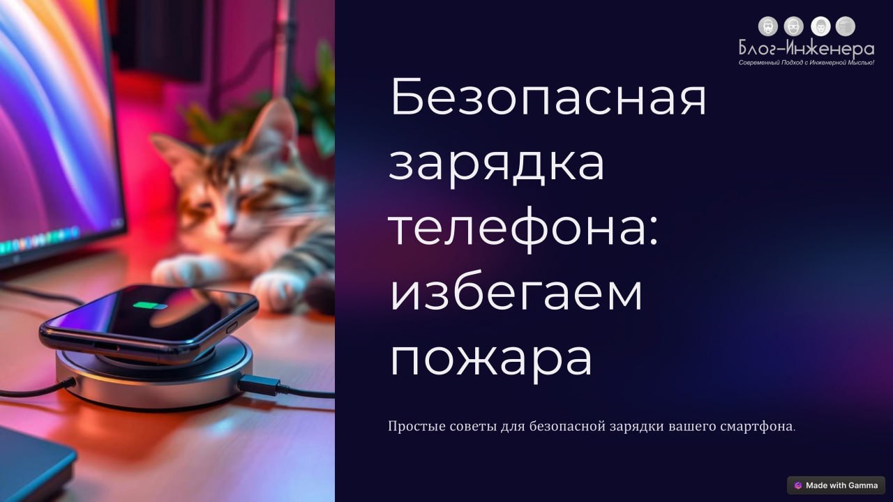 🔥 Безопасная зарядка телефона: избегаем пожара
Скачать презентацию и использовать в работе бесплатно
➡️ https://bif.one/LKmvyX5
Блог—Инженера для тебя ❤️ | Сетка — социальная сеть от hh.ru