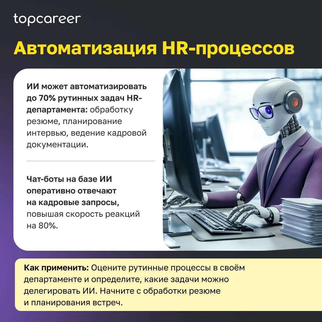 🤖 Как ИИ меняет HR? 
По оценкам аналитиков BCG, эффективное сочетание ИИ-решений и человеческого труда может увеличить эффективность кадровых процессов компании на 30% | Сетка — социальная сеть от hh.ru