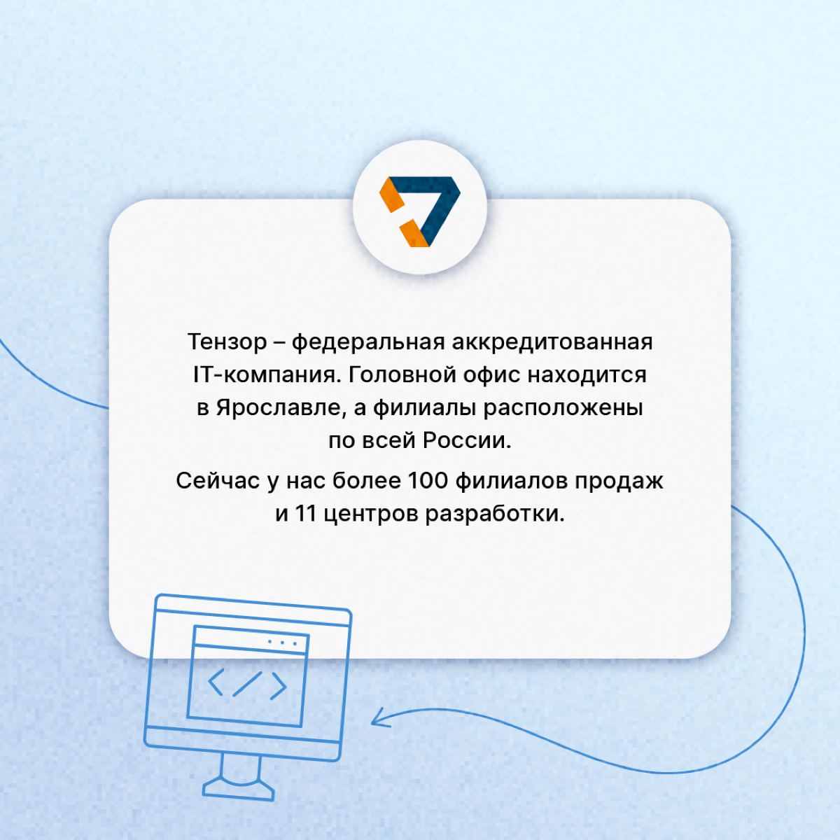 Сетчане, давайте знакомиться!
Мы — Тензор, крупная федеральная IT-компания | Сетка — социальная сеть от hh.ru