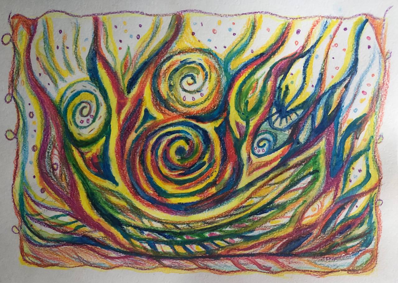 👀Неожиданный, но приятный отзыв☺️
«Привет, Надежда! Ваши рисунки действительно впечатляют! Так много элементов и символов, каждый развивает свою историю | Сетка — социальная сеть от hh.ru