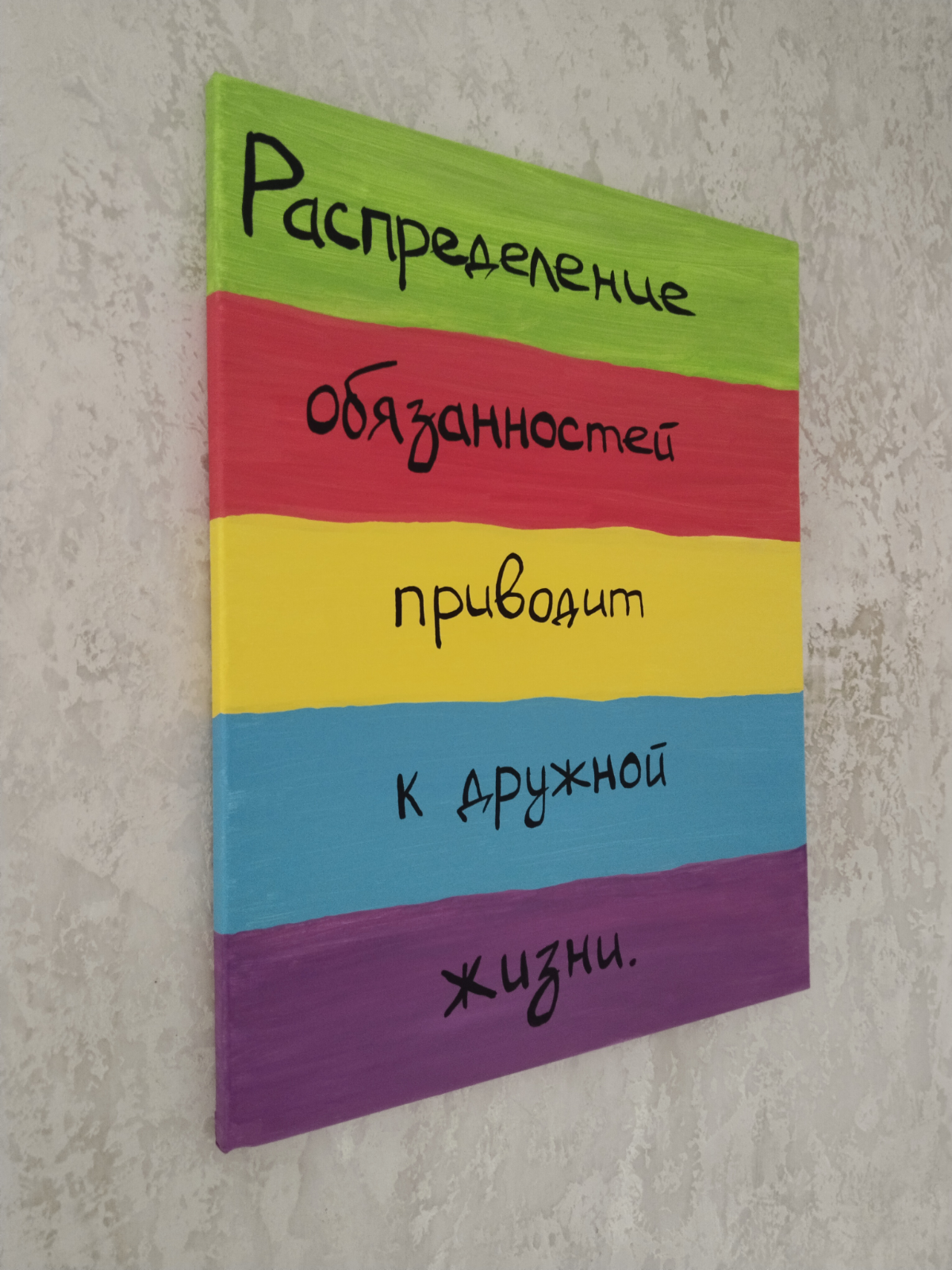 Картина Дружная жизнь, 40*50 см.
Распределение обязанностей приводит к дружной жизни.
Факт в моей повседневности | Сетка — социальная сеть от hh.ru