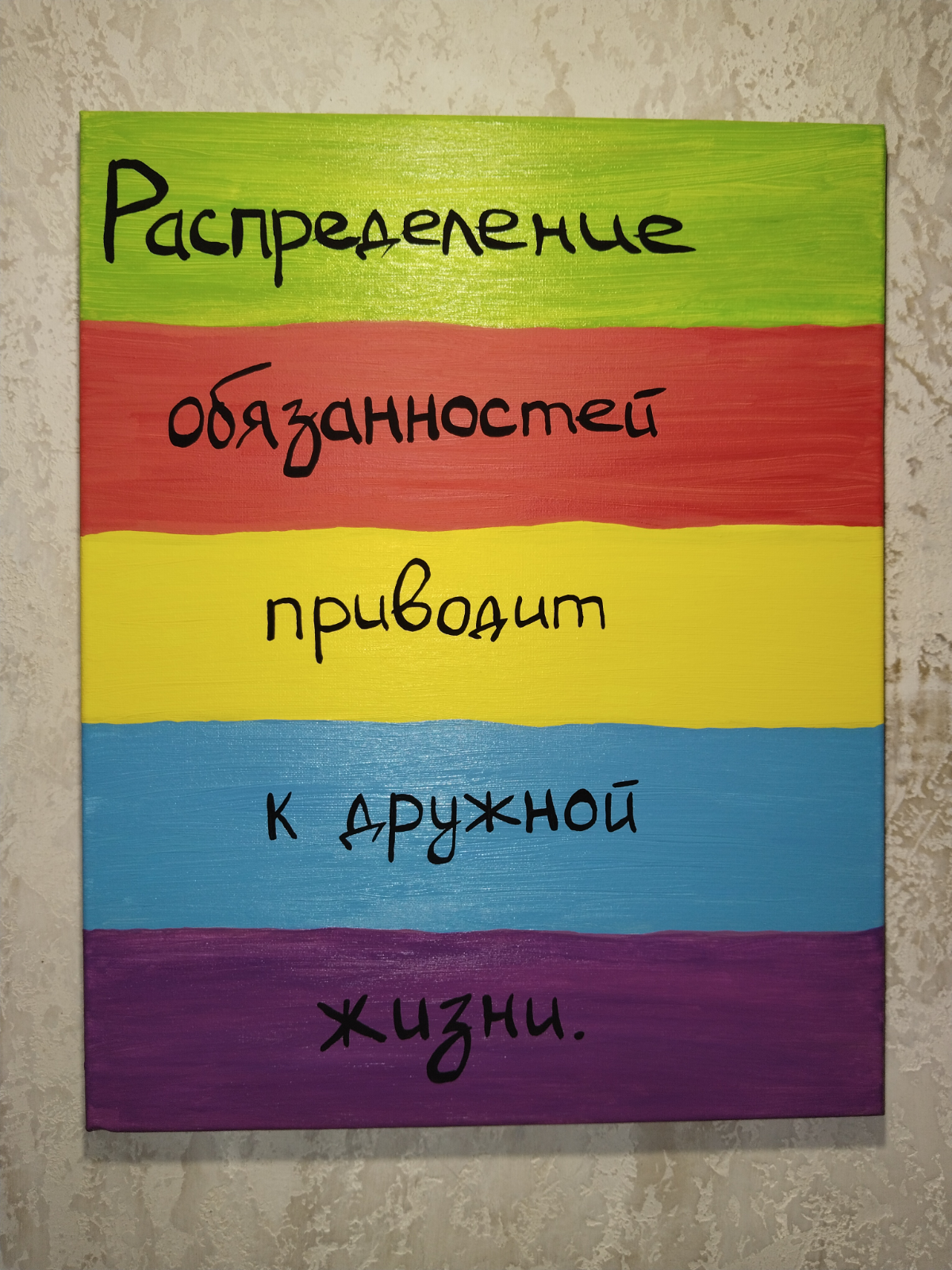 Картина Дружная жизнь, 40*50 см.
Распределение обязанностей приводит к дружной жизни.
Факт в моей повседневности | Сетка — социальная сеть от hh.ru
