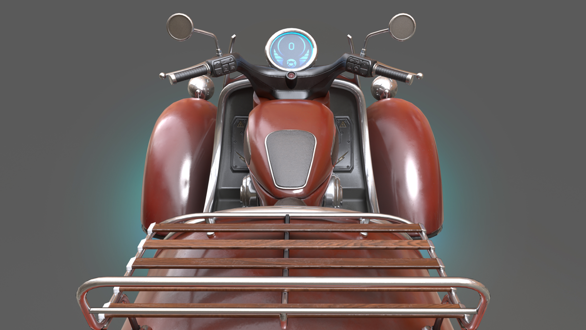 Недавно закончил работу над 3D-моделью ховера. Это был интересный проект, где я решил объединить свою любовь к ретро-автомобилям и sci fi концептам | Сетка — социальная сеть от hh.ru