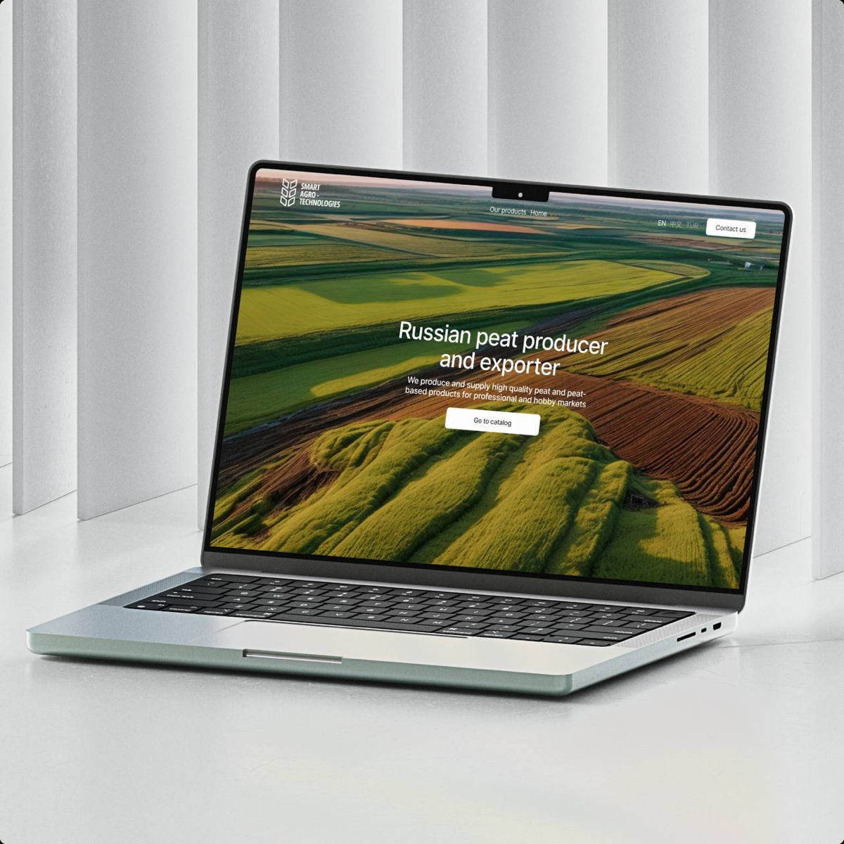 #кейс #промышленность
Всем привет! Мы опубликовали первый проект на Behance и Dprofile – сайт для поставщика торфа
Это очень интересный бизнес, ориентированный на Китай, Турцию и Европу | Сетка — социальная сеть от hh.ru