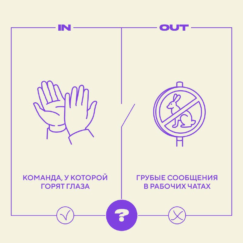 🔍 In / out — как посмотреть?
Бизнес — это всегда непросто. Но мы знаем, что всё зависит от того, как на него посмотреть. Иногда помогает смена ракурса, а иногда — новый фокус | Сетка — социальная сеть от hh.ru