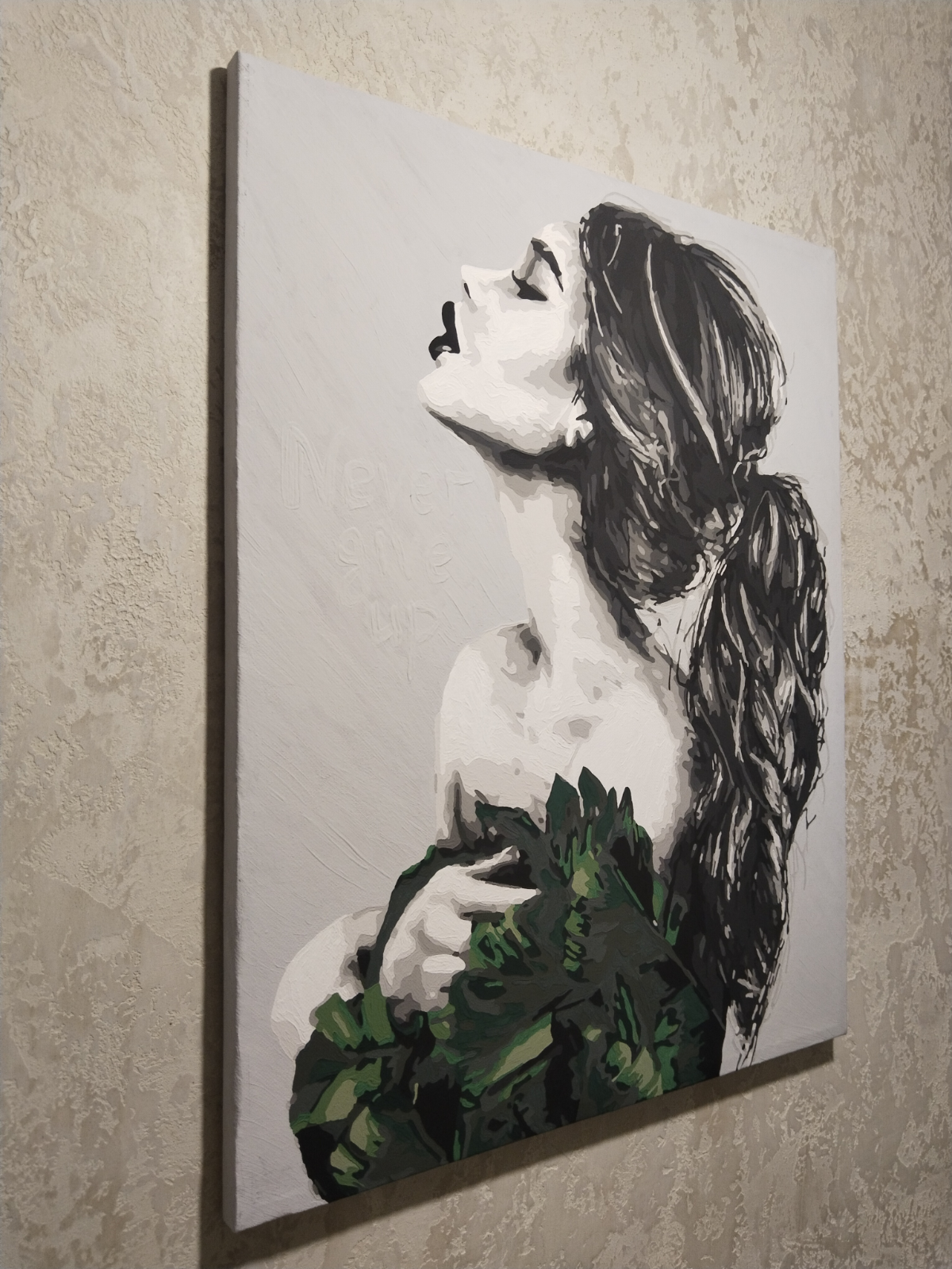 Картина Девушка, 40*50 см.
Когда мысли проходят через человека, человек фиксирует их в своём теле в виде жестов, сигналов, взглядов... Человек как передатчик прозрачных мыслей в зримое, ощутимое.. | Сетка — социальная сеть от hh.ru