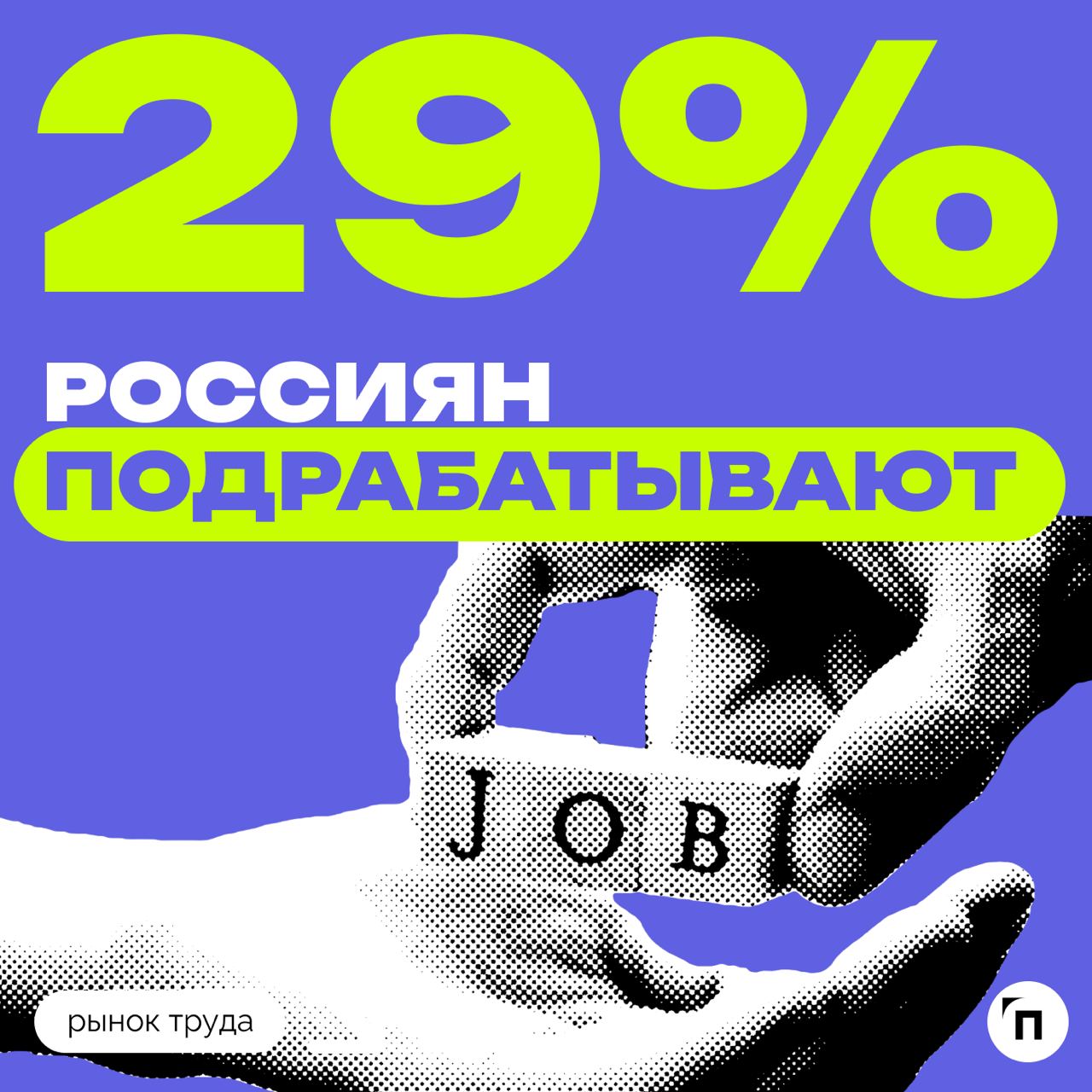 🧷Сколько россиян подрабатывают
Сервис «Работа | Сетка — социальная сеть от hh.ru