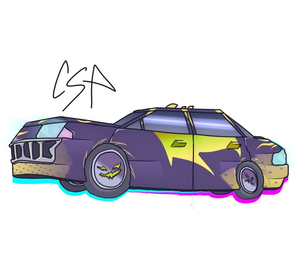 приветствую.  
СПИДПЕИНТ ТУТ  
#2д #машина #digital #caspercreate | Сетка — социальная сеть от hh.ru