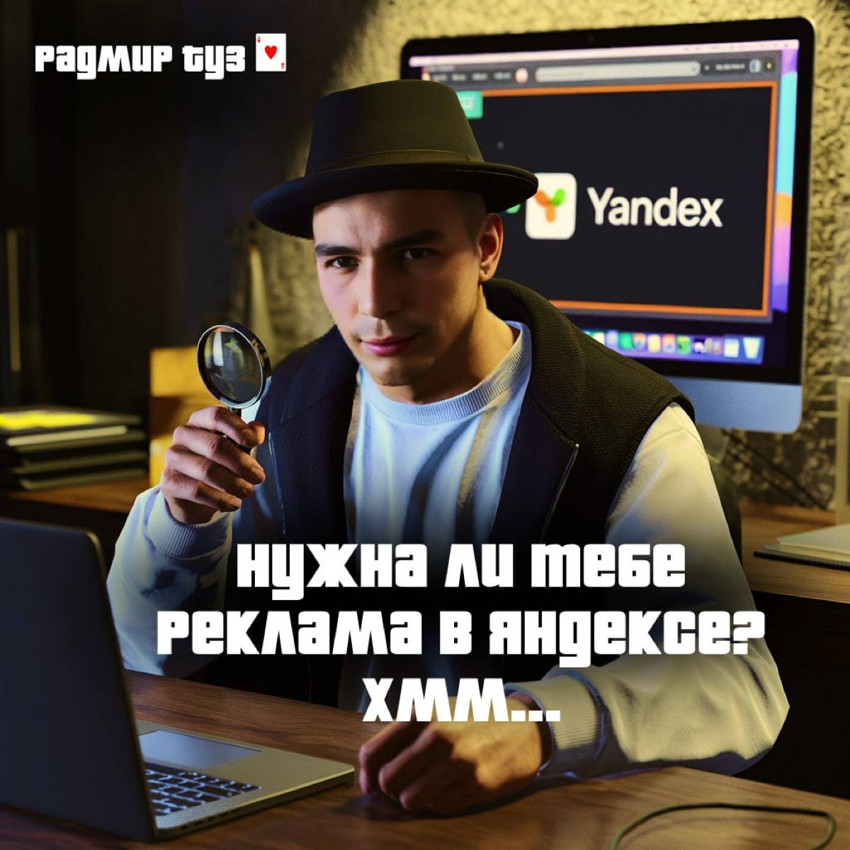 Стоит ли тебе запустить рекламу в Яндексе? Метод Шерлока Холмса.
Недавно общался с директором "медицинского центра" | Сетка — социальная сеть от hh.ru