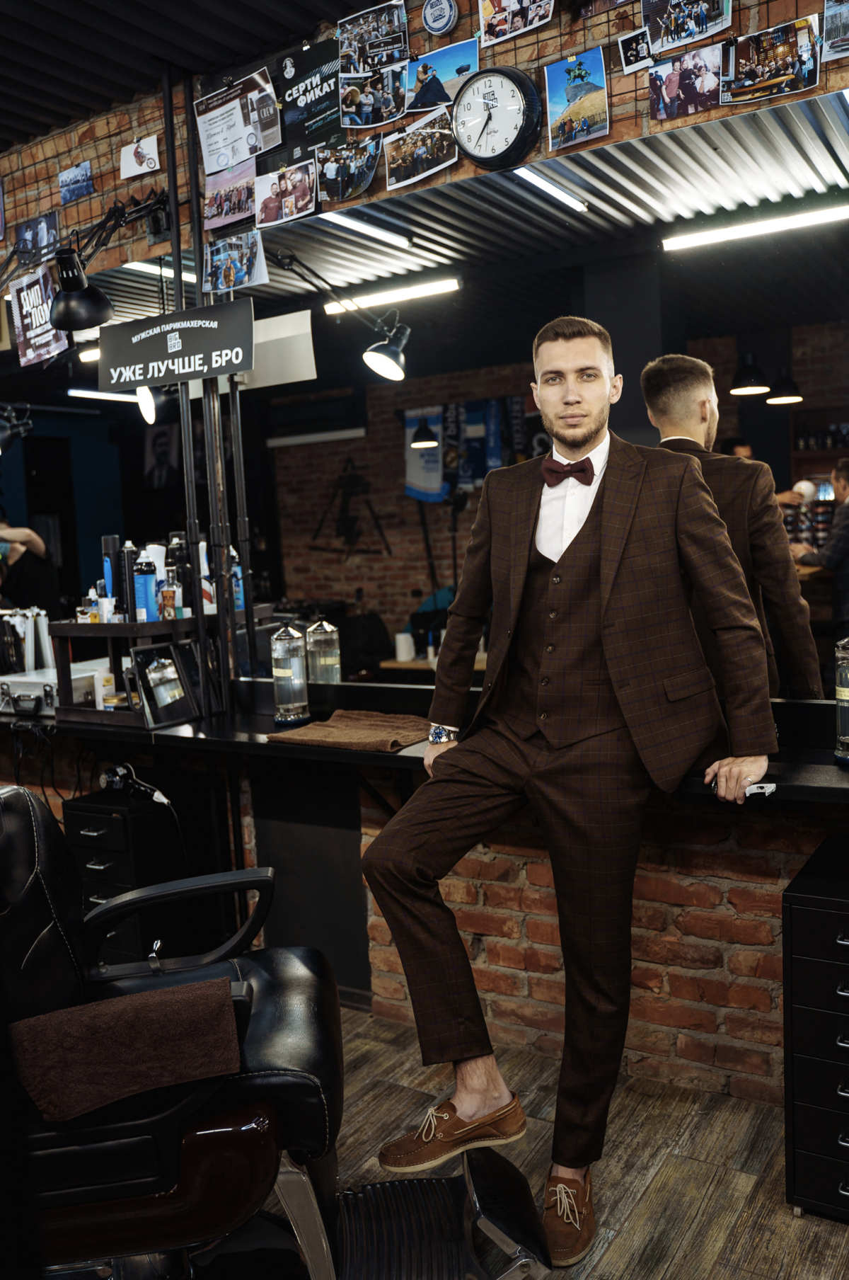 Съемка для барбершопа DABRO в партнерстве с мужским магазином Men’s Look Store | Сетка — социальная сеть от hh.ru