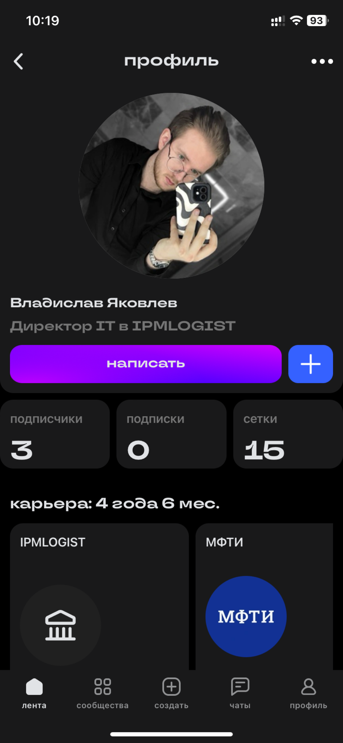Вопрос знатоки, что объединяет всех этих пользователей? | Сетка — социальная сеть от hh.ru