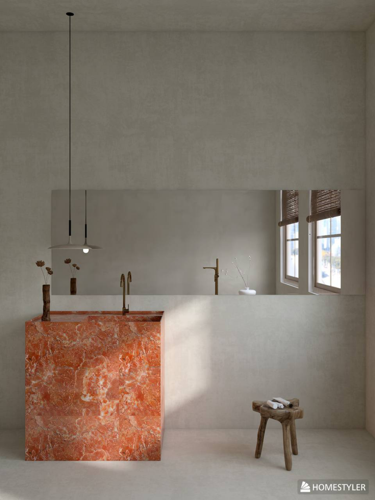 «MASTER BATHROOM»❤️‍🔥🧡
Вот такая стильная и необычная ванная получилась)
А если вам интересны мои другие работы из портфолио, то заглядывайте на Behance!
https://www.behance | Сетка — социальная сеть от hh.ru