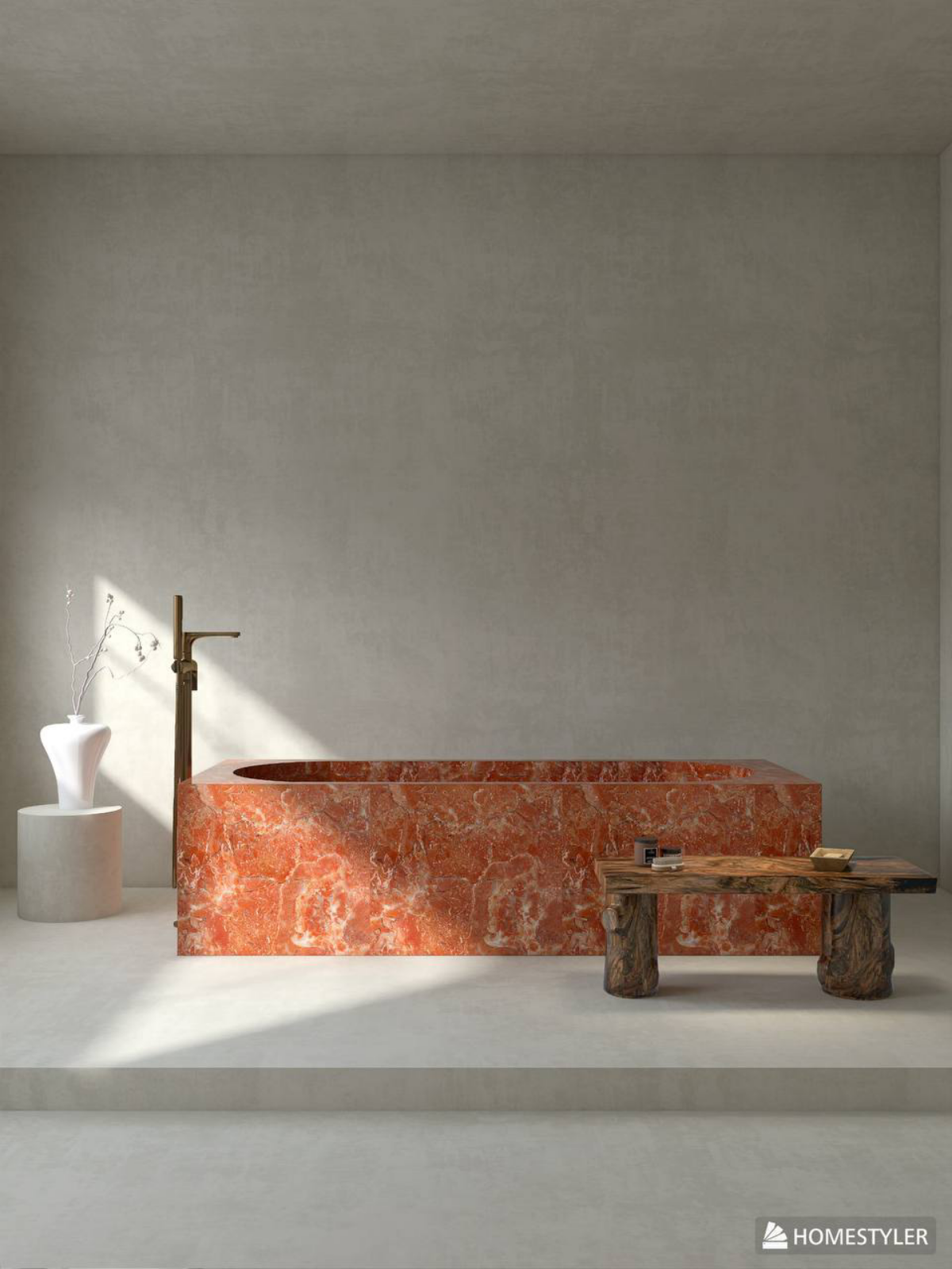 «MASTER BATHROOM»❤️‍🔥🧡
Вот такая стильная и необычная ванная получилась)
А если вам интересны мои другие работы из портфолио, то заглядывайте на Behance!
https://www.behance | Сетка — социальная сеть от hh.ru