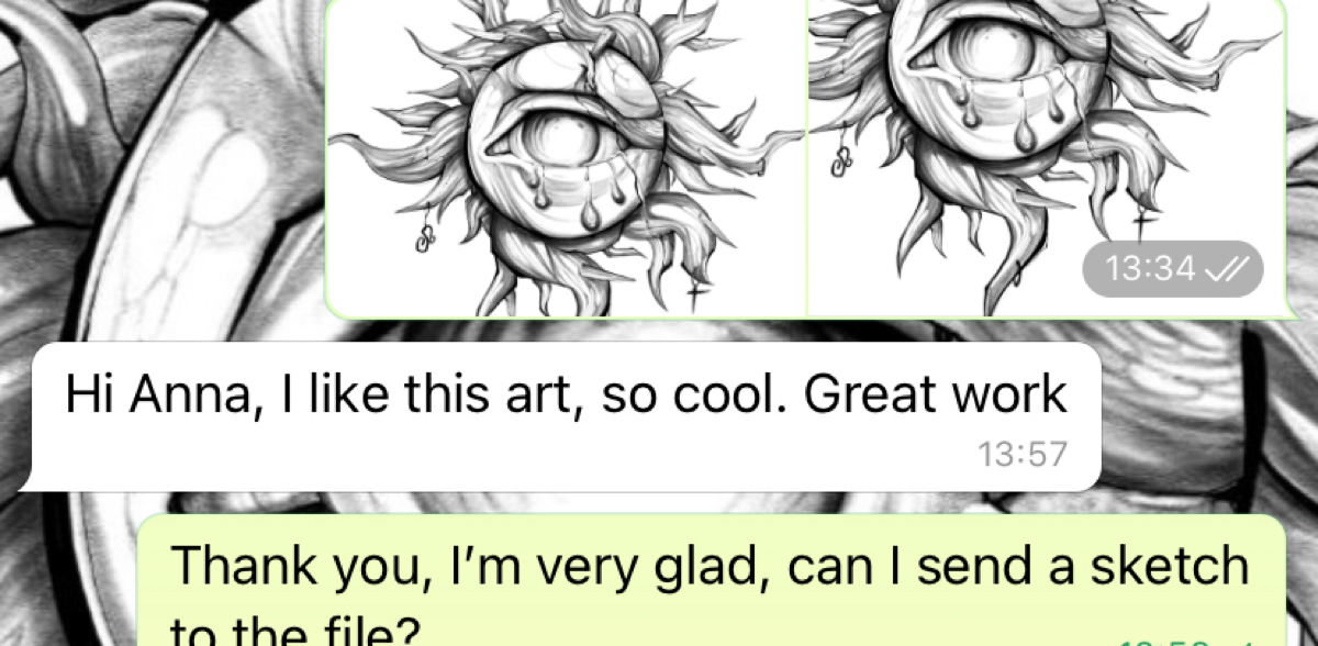 Эскиз создан на заказ и у ехал заграницу, для воплощения у другого мастера
Эскизы на заказ! создам то что именно вы хотите
#эскиз #логотип #проект #созданиелого #эскизтату | Сетка — социальная сеть от hh.ru