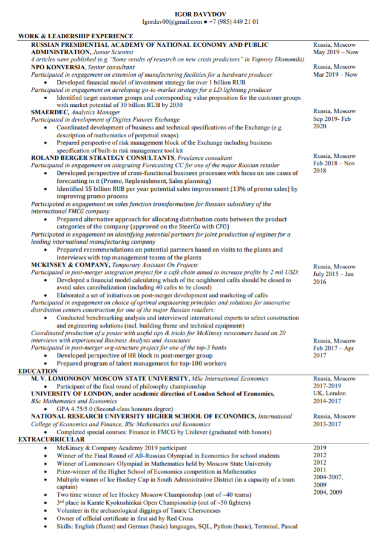 Igor Davydov | Сетка — социальная сеть от hh.ru