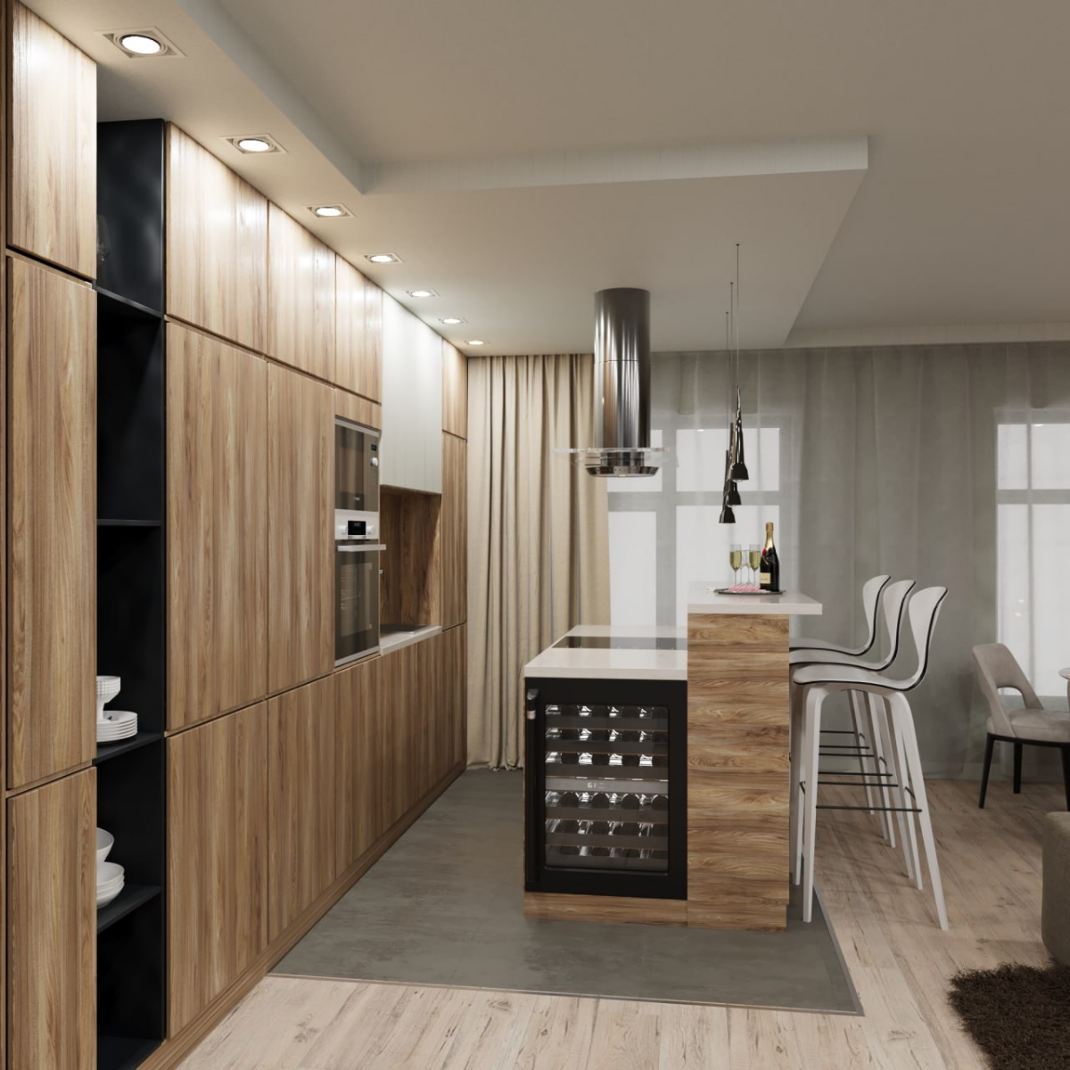 3d визуализация кухни-гостиной по дизайн проекту Сочи
Мое портфолио https://t.me/jerome3dvisual 
По вопросам сотрудничества обращаться сюда https://t | Сетка — социальная сеть от hh.ru