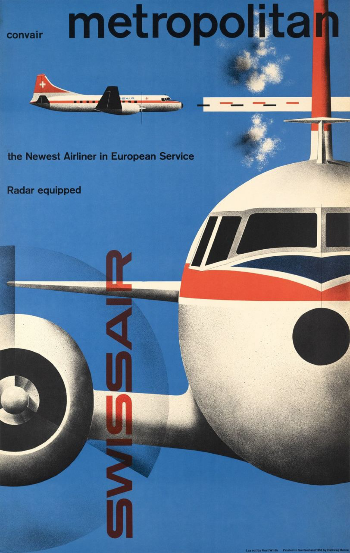 Буклеты и постеры для Swissair, 1958 год. Дизайнер — швейцарец Курт Вирт (Kurt Wirth)
#awdswiss #awdretro #awdprint | Сетка — социальная сеть от hh.ru