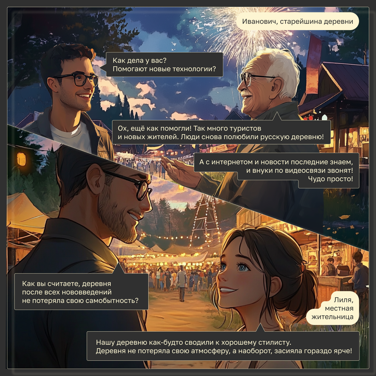 Наш нейрокомикс «Деревня, в которой хочется остаться» участвует в голосовании на Sostav!
Читайте историю о том, как молодой человек решил изменить жизнь родной деревни с помощью современных технологий... | Сетка — социальная сеть от hh.ru