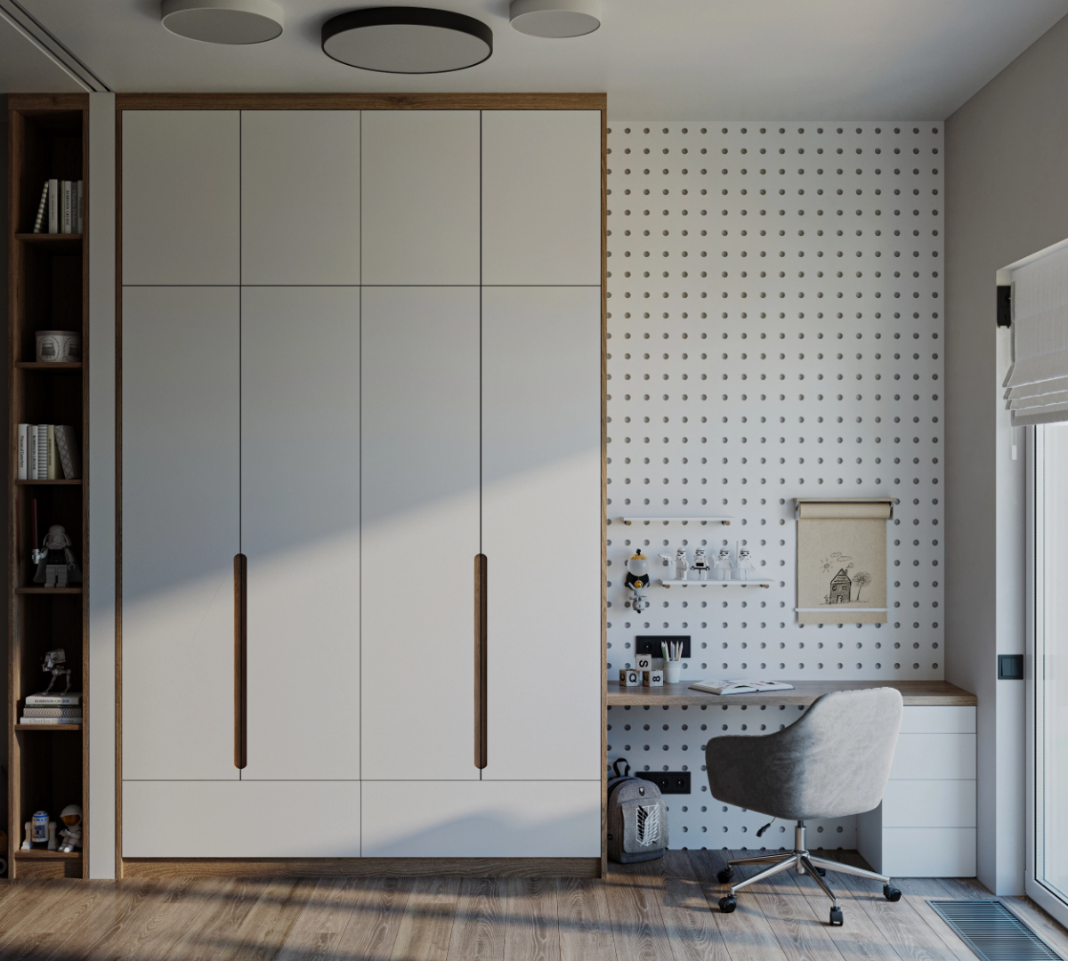 Дизайн концепция и 3d визуализация детской комнаты
3ds max|corona render | Сетка — социальная сеть от hh.ru