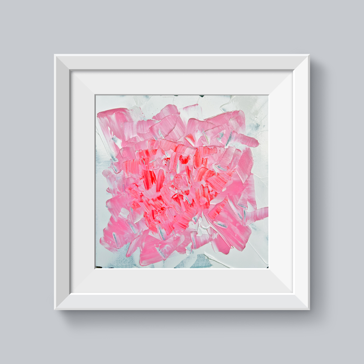 Хризантема на черно-белом  
На белом снегу лежат капли красок - запоздалые цветы засыпающего сада.  
Холст, акрил
30 на 30 см
2024 г | Сетка — социальная сеть от hh.ru