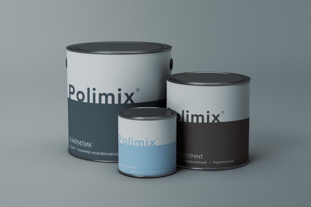Брендинг для компании-изготовителя красок Polimix | Сетка — социальная сеть от hh.ru
