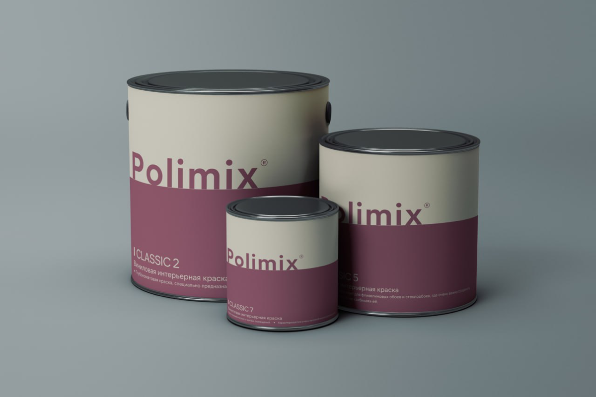 Брендинг для компании-изготовителя красок Polimix | Сетка — социальная сеть от hh.ru