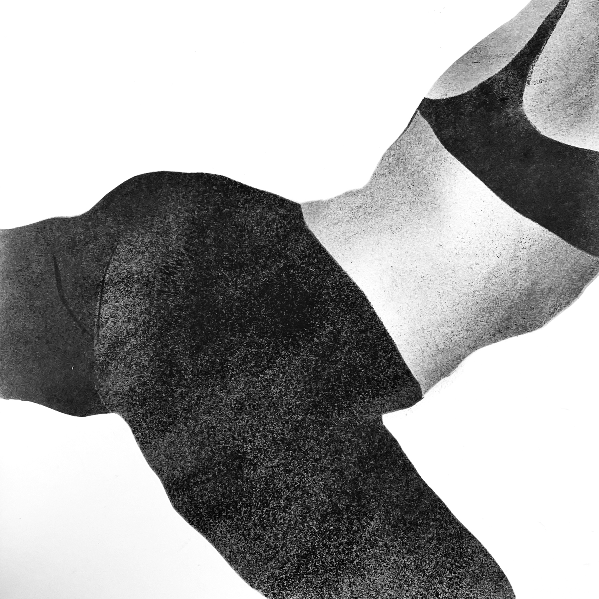 Серия печатной графики «йога».
Тушь / бумага, 18х18см | Сетка — социальная сеть от hh.ru