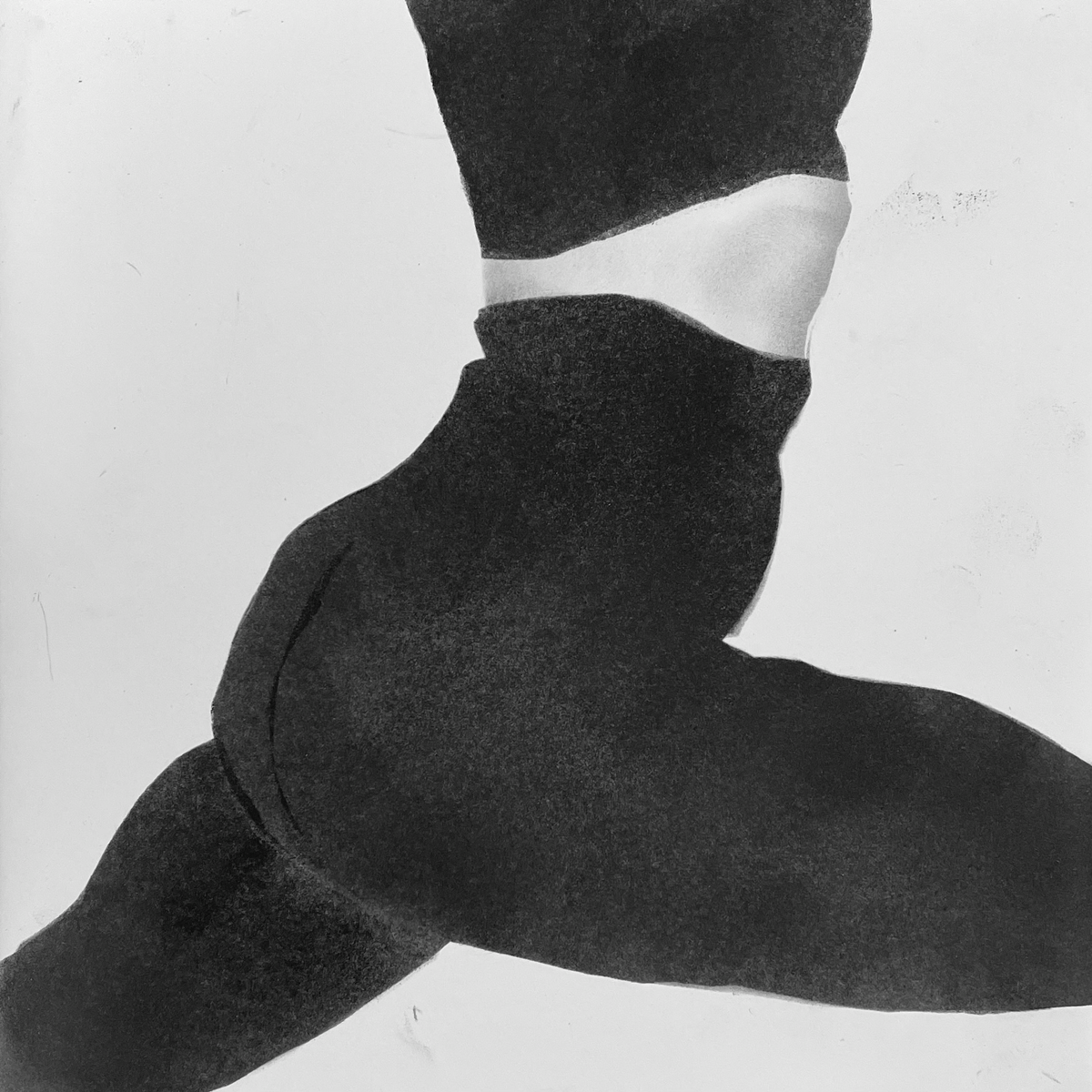 Серия печатной графики «йога».
Тушь / бумага, 18х18см | Сетка — социальная сеть от hh.ru