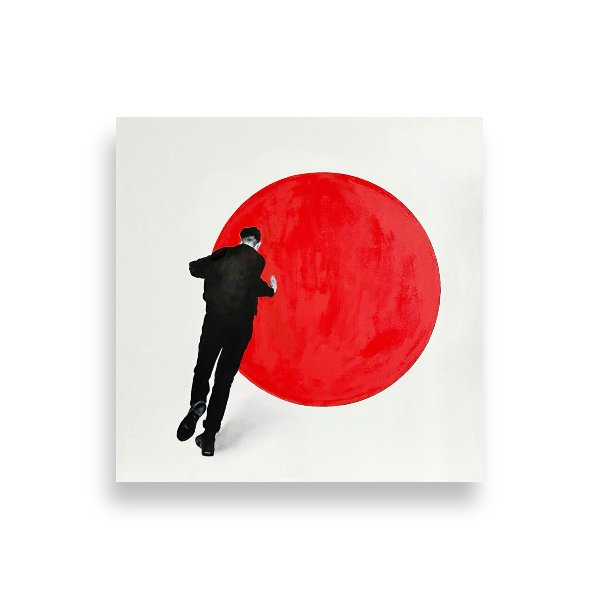 «Сдвиг точки сборки»
масло/холст, 100х100см. 2021  
«.. когда же точка сборки сдвинута, она изменяет настройку эманации, формируя тем самым новое восприятие | Сетка — социальная сеть от hh.ru