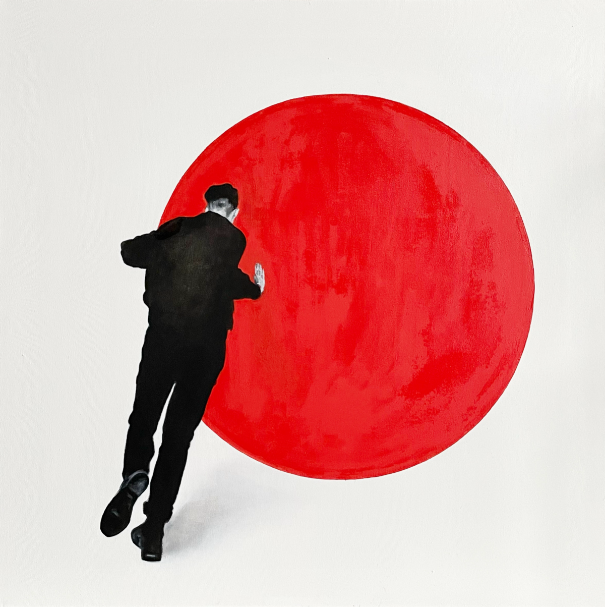 «Сдвиг точки сборки»
масло/холст, 100х100см. 2021  
«.. когда же точка сборки сдвинута, она изменяет настройку эманации, формируя тем самым новое восприятие | Сетка — социальная сеть от hh.ru