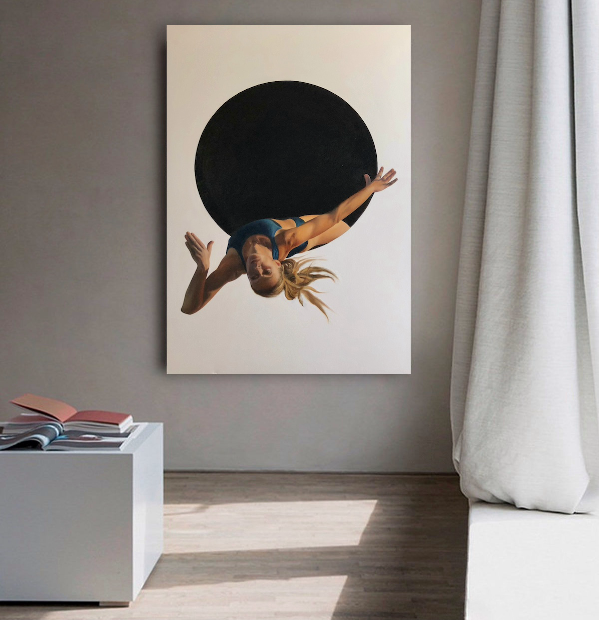 «Точка невозврата. Вырваться из замкнутого круга».
масло/холст, 150х100см, 2021  
Точка невозврата — критическая точка, после перехода которой невозможно вернуться к исходному состоянию | Сетка — социальная сеть от hh.ru