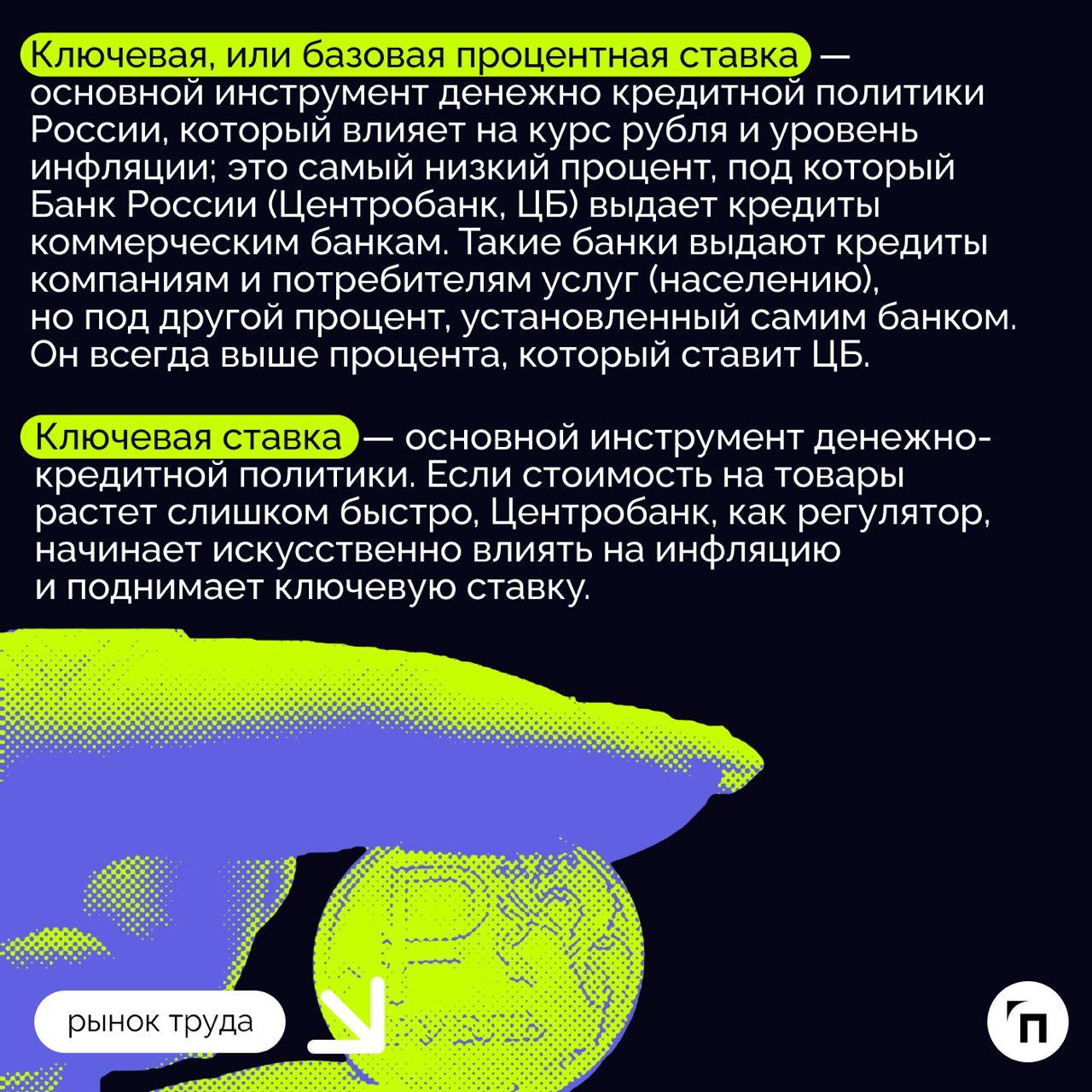 🧷На что влияет повышение ключевой ставки Центробанка
Банк России в октябре 2024 года поднял ключевую ставку до максимума современной истории — до 21% годовых, причем регулятор отметил, что в декабре 2... | Сетка — социальная сеть от hh.ru