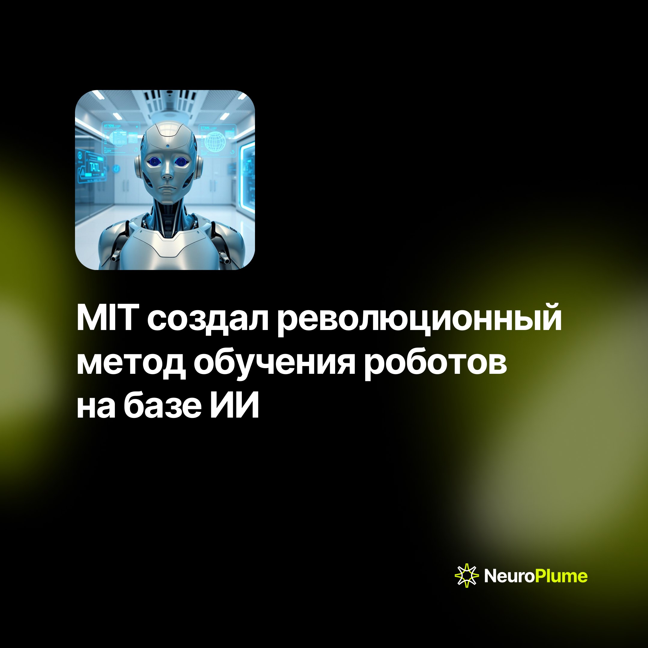 💡 MIT создал революционный метод обучения роботов на базе ИИ
Исследователи Массачусетского технологического института разработали инновационную технологию обучения роботов | Сетка — социальная сеть от hh.ru